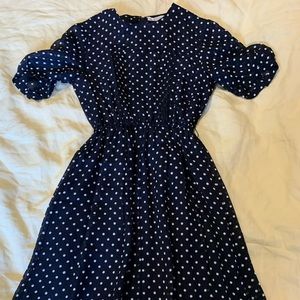Vintage polka dot midi dress